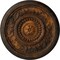 Ekena Millwork Marseille Ceiling Medallion (Fits Canopies up to 4 1/4"), Hand-Painted Rust, 16 1/8"OD x 5/8"P CM16MARUS - alternate 1